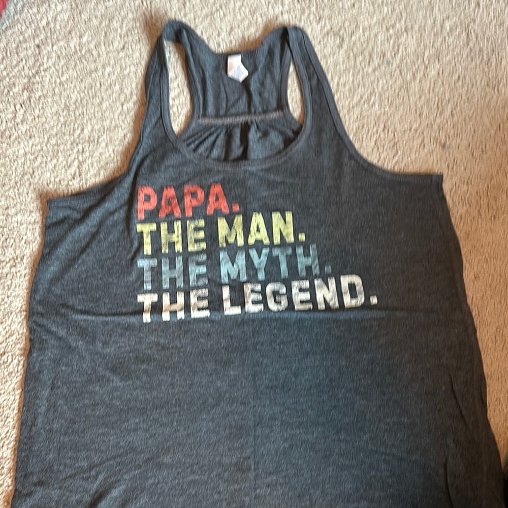 Graphic Tank Top - Papa The Legend